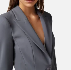 Elisabetta Franchi Giacche & Trench^Giacca In Crepe Stretch Con Revers A Lancia