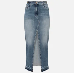 Elisabetta Franchi Gonne^Gonna Lunga In Denim