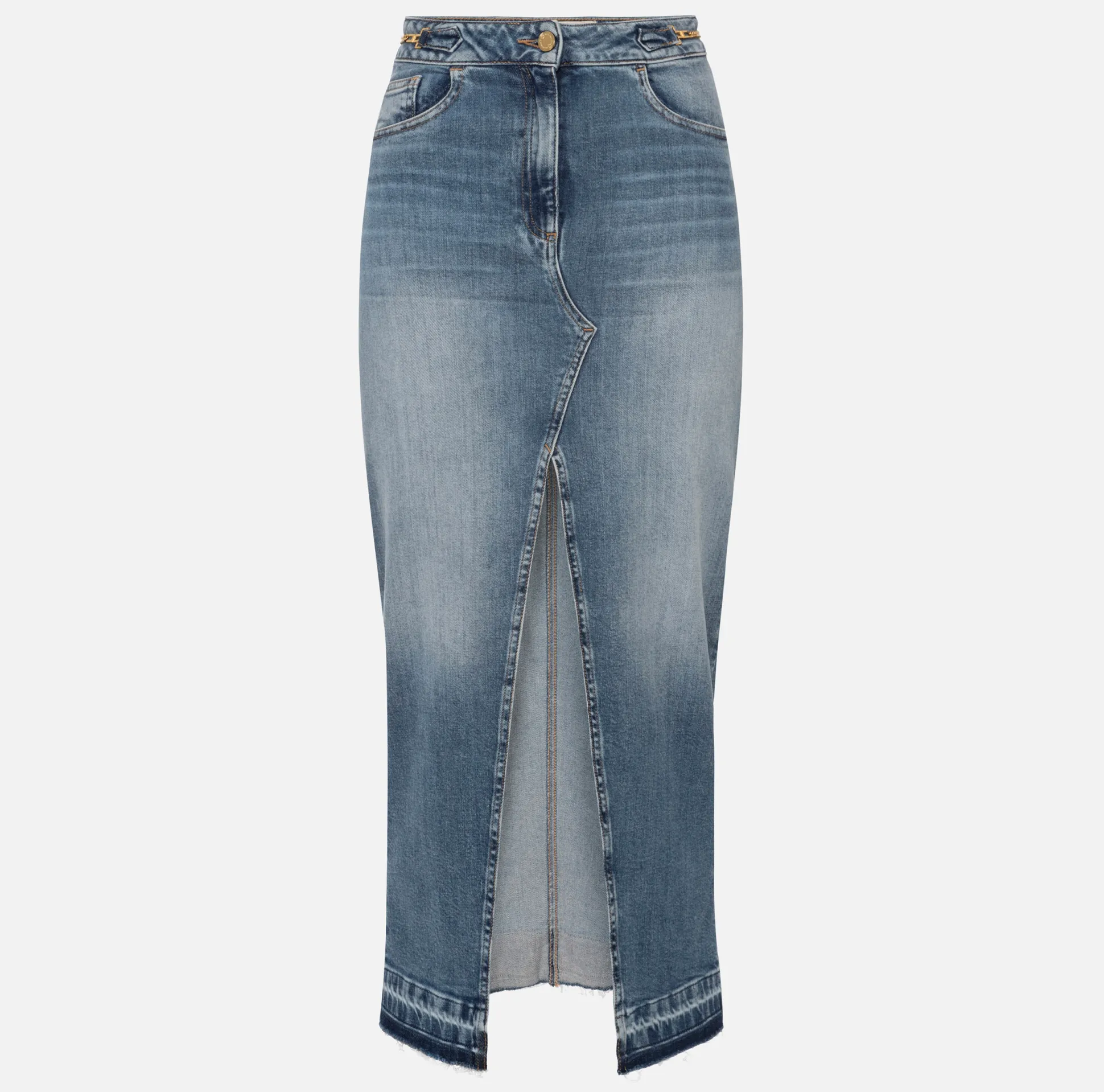 Elisabetta Franchi Gonne^Gonna Lunga In Denim