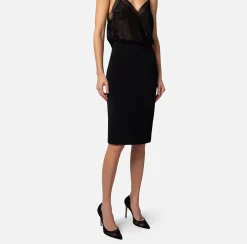 Elisabetta Franchi Gonne^Gonna Midi In Crepe Leggero