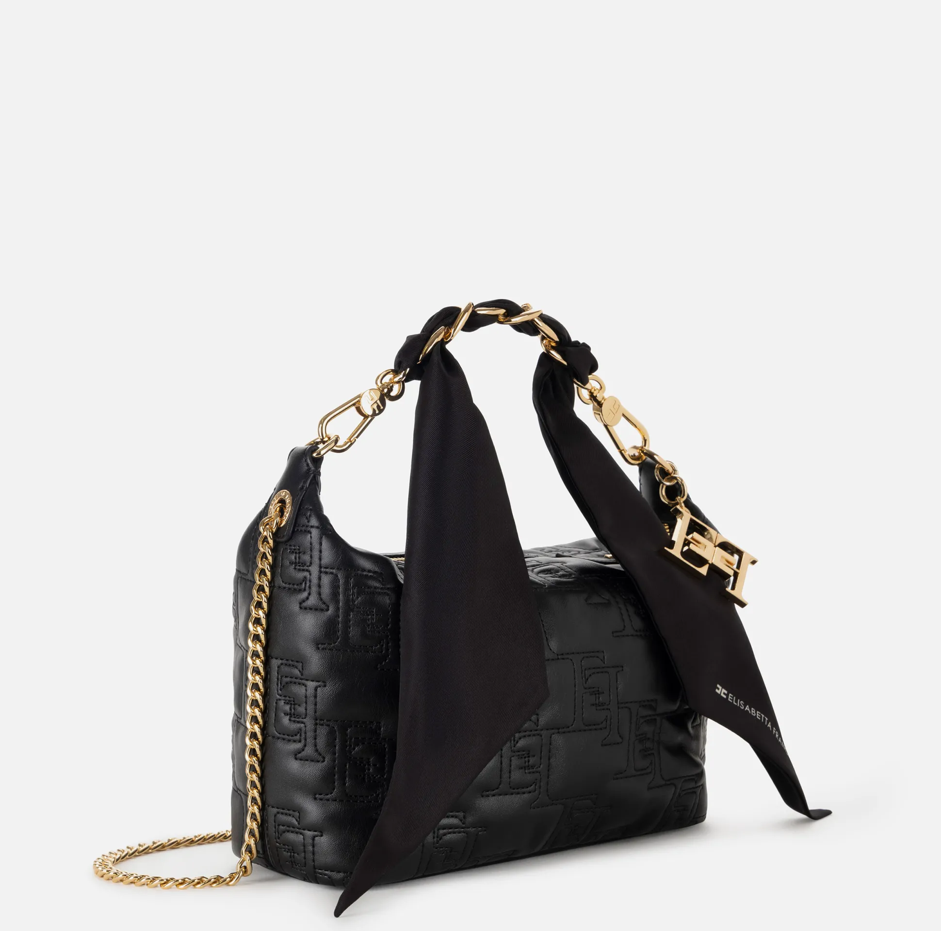 Elisabetta Franchi Borse A Mano^Hobo Piccola Con Catena Foulard