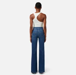 Elisabetta Franchi Jeans^Jeans A Palazzo Con Bottoniera