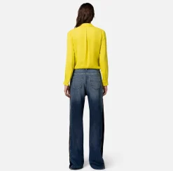 Elisabetta Franchi Jeans^Jeans A Palazzo Con Maxi Zip