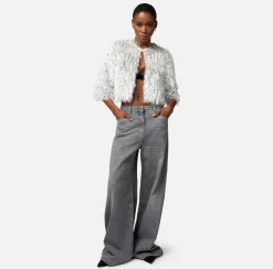 Elisabetta Franchi Jeans^Jeans A Palazzo Con Tagli Diagonali