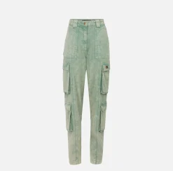 Elisabetta Franchi Jeans^Jeans Cargo Colorato Con Zip Posteriore