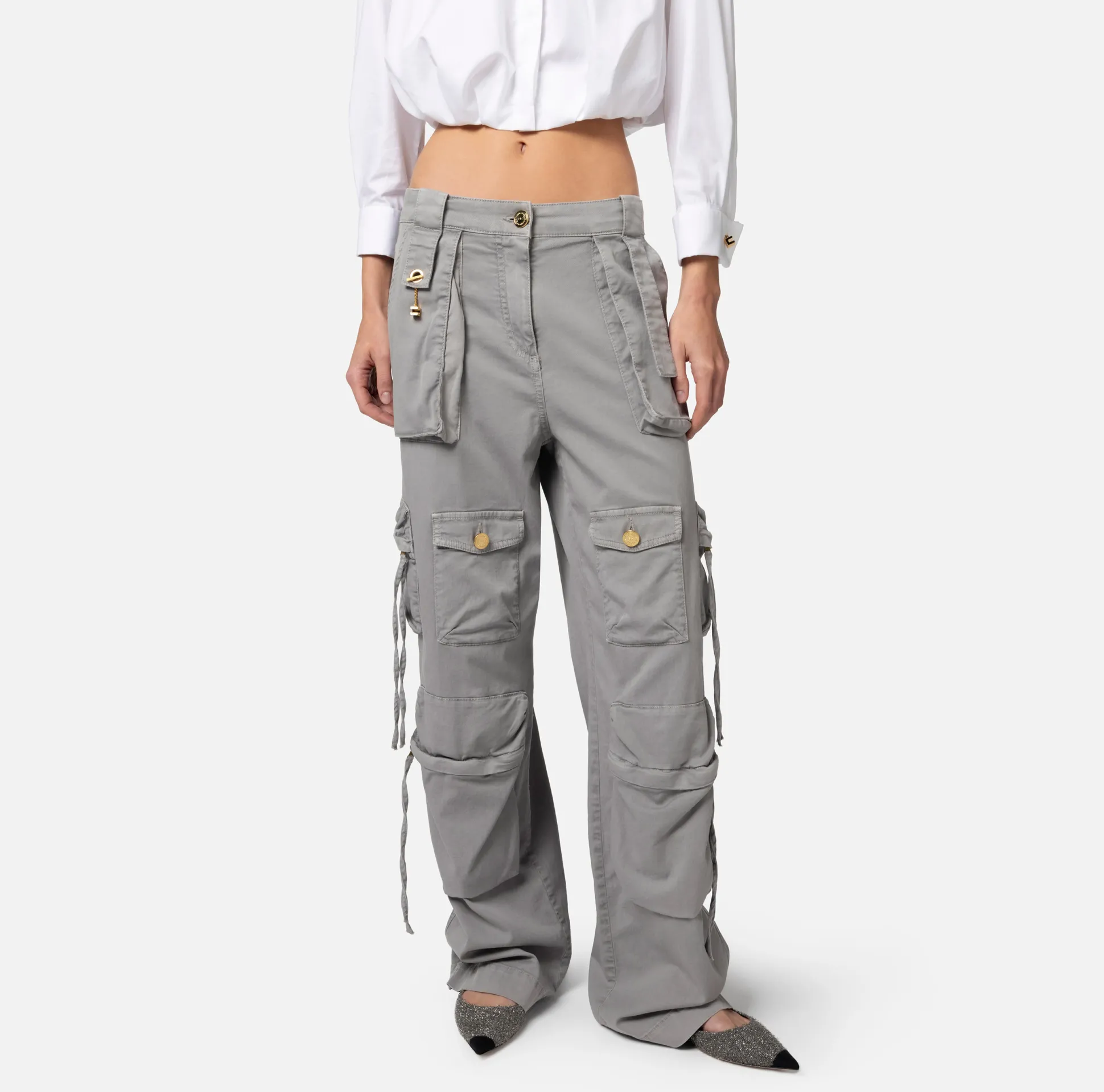 Elisabetta Franchi Jeans^Jeans Cargo Con Lacci