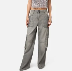 Elisabetta Franchi Jeans^Jeans Cargo Con Tasche In Tweed
