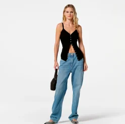 Elisabetta Franchi Jeans^Jeans Gamba Dritta Con Ricamo