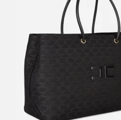 Elisabetta Franchi Borse A Spalla^Madame Monogram Shopper Con Logo