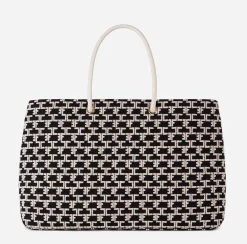 Elisabetta Franchi Borse A Spalla^Madame Monogram Shopper Con Logo