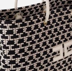Elisabetta Franchi Borse A Spalla^Madame Monogram Shopper Con Logo