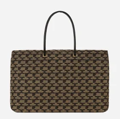 Elisabetta Franchi Borse A Spalla^Madame Monogram Shopper Con Logo