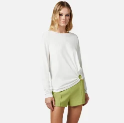Elisabetta Franchi Maglieria E Felpe^Maglia In Viscosa Con Anello