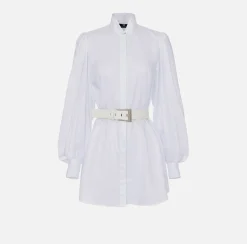 Elisabetta Franchi Abiti^Miniabito Camicia In Popeline Di Cotone