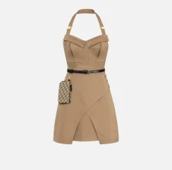 Elisabetta Franchi Abiti^Miniabito In Cotone Utility