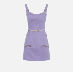 Elisabetta Franchi Abiti^Miniabito In Cotone Utility Con Cintura