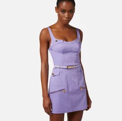 Elisabetta Franchi Abiti^Miniabito In Cotone Utility Con Cintura