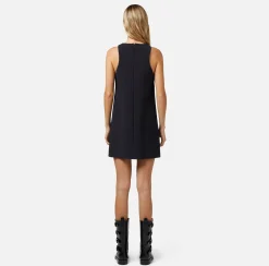 Elisabetta Franchi Abiti^Miniabito In Crepe Stretch Con Foulard Sullo Scollo