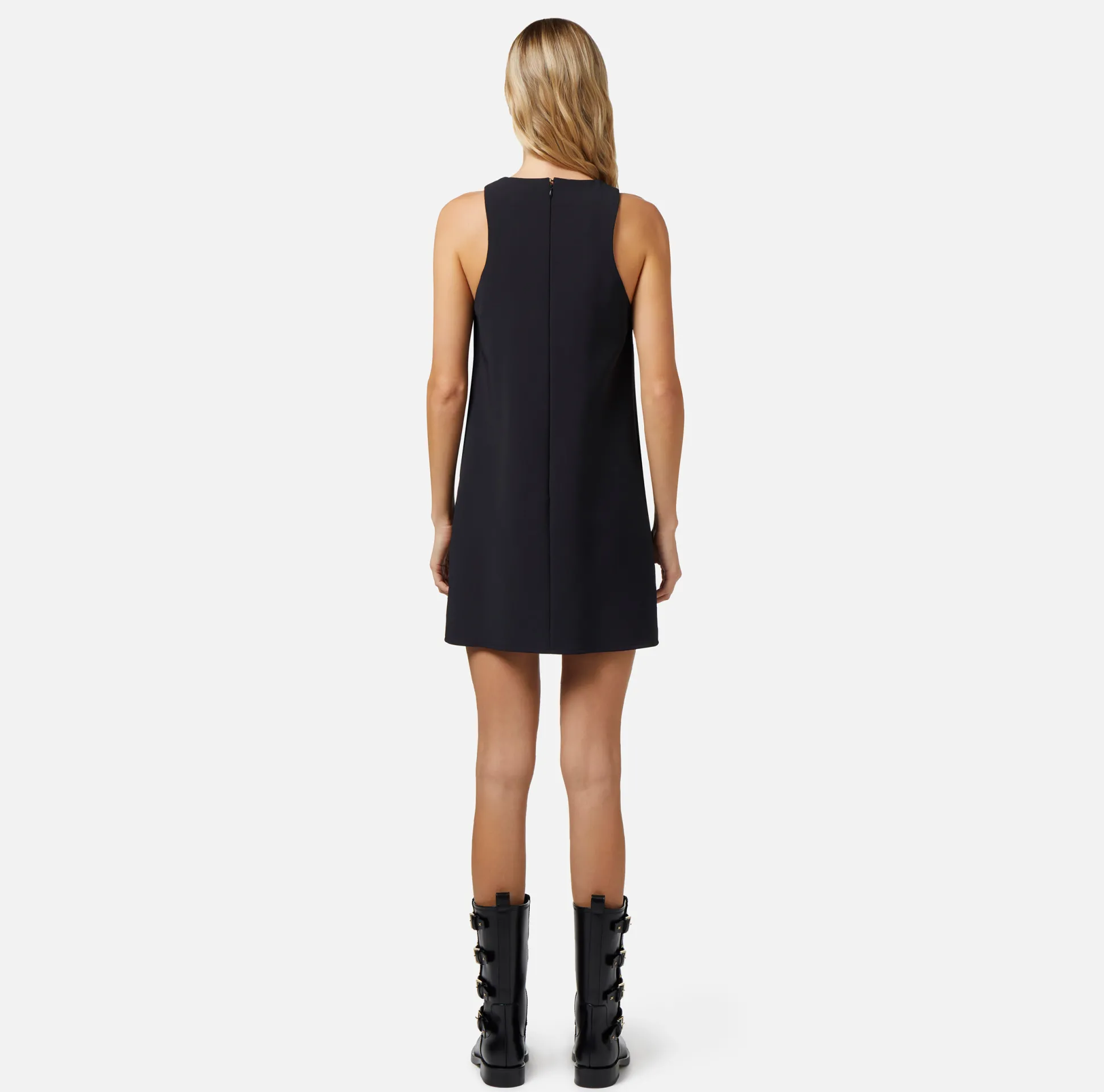 Elisabetta Franchi Abiti^Miniabito In Crepe Stretch Con Foulard Sullo Scollo