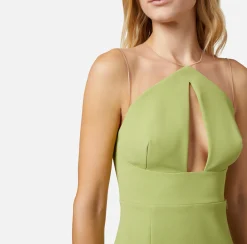 Elisabetta Franchi Abiti^Miniabito In Crepe Stretch Con Scollo A Goccia
