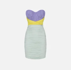 Elisabetta Franchi Abiti^Miniabito In Jersey Tricolor Drappeggiato