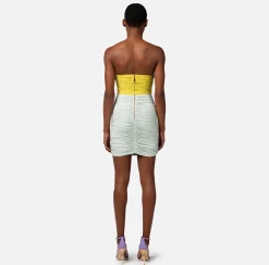 Elisabetta Franchi Abiti^Miniabito In Jersey Tricolor Drappeggiato