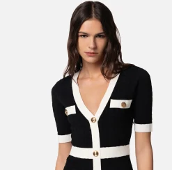 Elisabetta Franchi Abiti^Miniabito In Viscosa Embossed