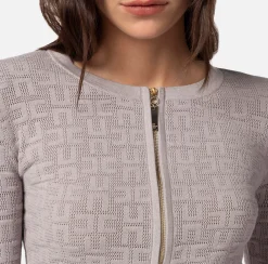 Elisabetta Franchi Maglieria E Felpe^Mini Cardigan In Viscosa Punto Traforato