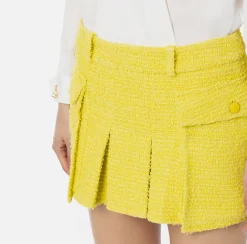 Elisabetta Franchi Gonne^Minigonna A Pieghe In Tweed