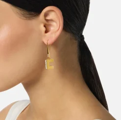 Elisabetta Franchi Mostra Tutti^Orecchini Con Strass Crystal