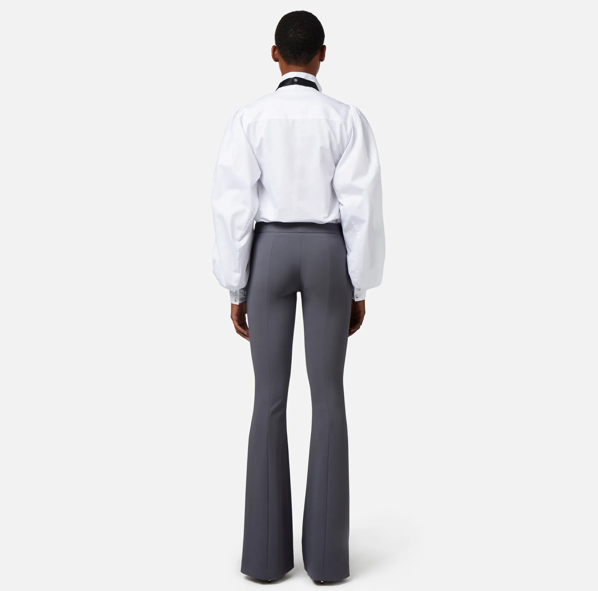 Elisabetta Franchi Tailleur^Pantalone A Zampa In Crepe Leggero