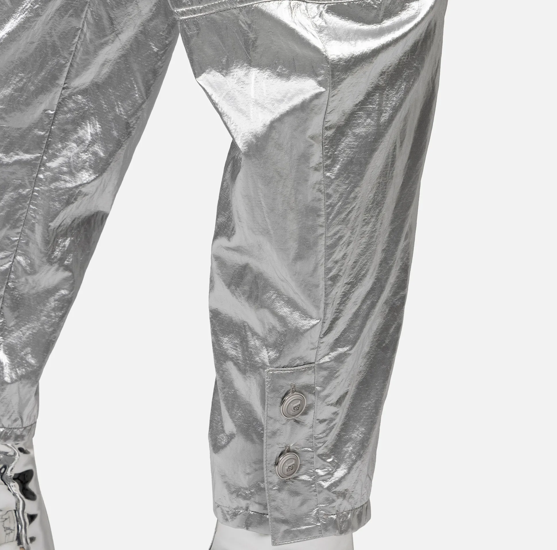 Elisabetta Franchi Pantaloni E Shorts^Pantalone Boyfriend In Viscosa Metallizzata