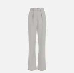 Elisabetta Franchi Pantaloni E Shorts^Pantalone Dritto In Crepe Fermo Con Pinces