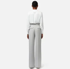 Elisabetta Franchi Pantaloni E Shorts^Pantalone Dritto In Crepe Fermo Con Pinces
