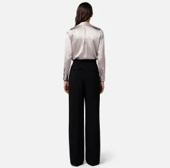 Elisabetta Franchi Pantaloni E Shorts^Pantalone Dritto In Crepe Leggero Con Charms