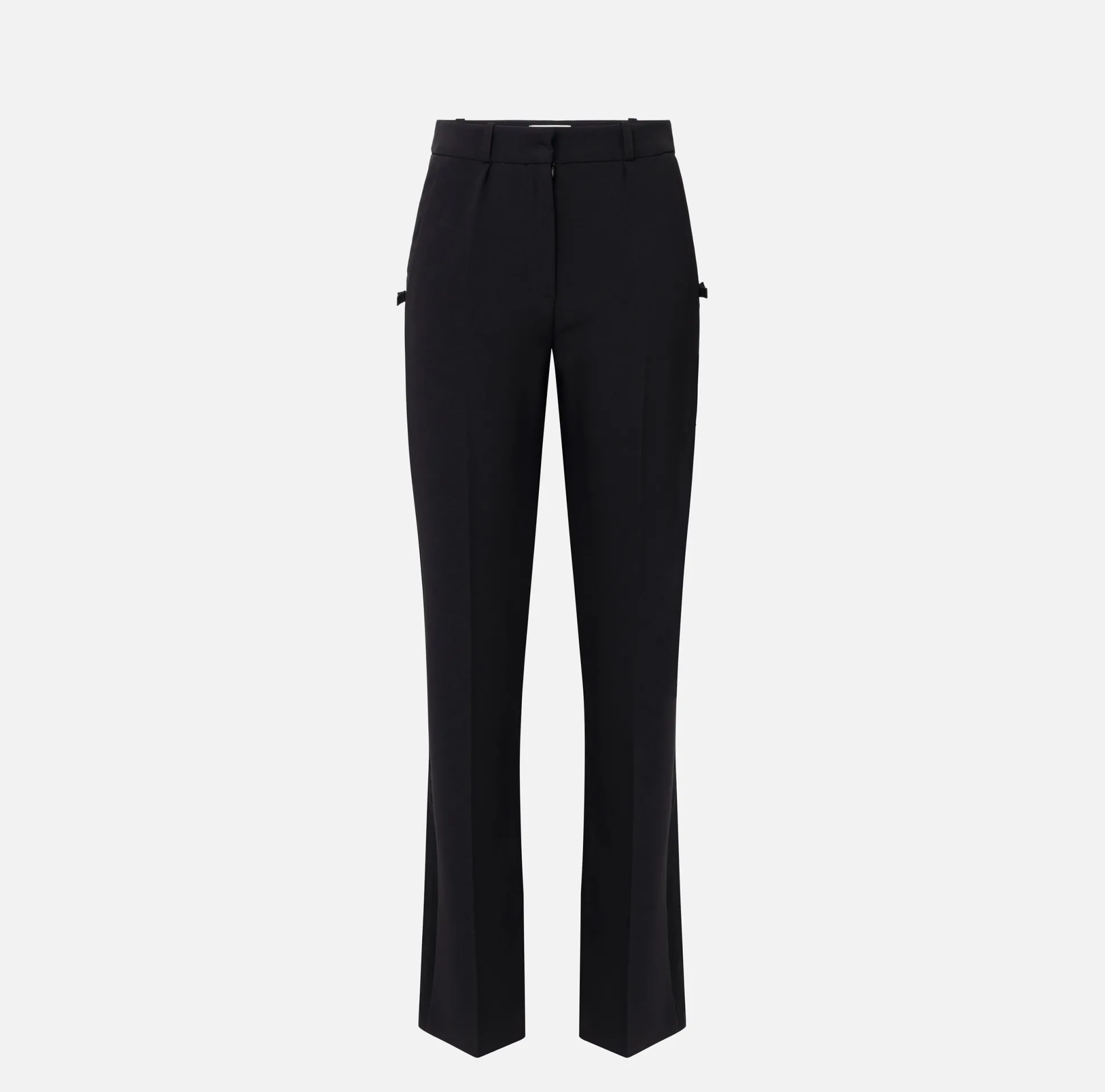 Elisabetta Franchi Pantaloni E Shorts^Pantalone Dritto In Crepe Leggero Con Banda In Raso
