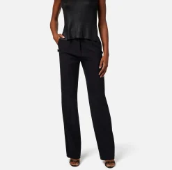 Elisabetta Franchi Pantaloni E Shorts^Pantalone Dritto In Crepe Leggero Con Banda In Raso