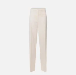 Elisabetta Franchi Pantaloni E Shorts^Pantalone Dritto In Fresco Di Lana Con Inserto Laterale