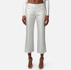 Elisabetta Franchi Pantaloni E Shorts^Pantalone Dritto In Tweed Laminato