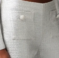 Elisabetta Franchi Pantaloni E Shorts^Pantalone Dritto In Tweed Laminato