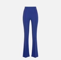 Elisabetta Franchi Pantaloni E Shorts^Pantalone Palazzo In Crepe Stretch Con Charms