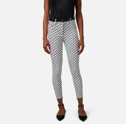 Elisabetta Franchi Pantaloni E Shorts^Pantalone 5 Tasche In Doppio Crepe Stampa Logo