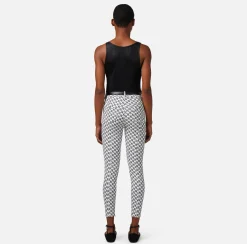 Elisabetta Franchi Pantaloni E Shorts^Pantalone 5 Tasche In Doppio Crepe Stampa Logo