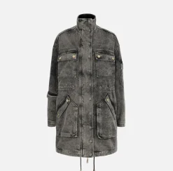 Elisabetta Franchi Giacche & Trench^Parka Over In Denim