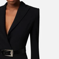 Elisabetta Franchi Abiti^Robe-Manteau In Crepe Con Cut Out Posteriore