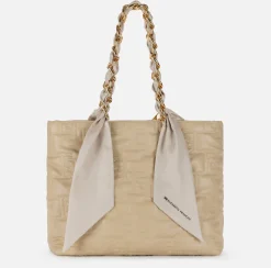 Elisabetta Franchi Borse A Spalla^Shopper Grande Con Catena Foulard