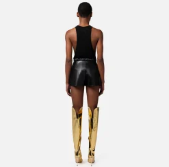 Elisabetta Franchi Pantaloni E Shorts^Short In Materiale Sintetico Con Cintura
