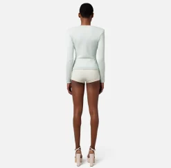 Elisabetta Franchi Pantaloni E Shorts^Shorts Logo Jacquard All-Over