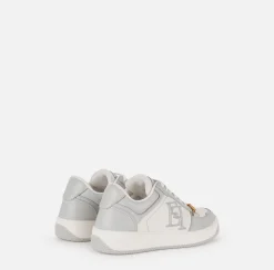 Elisabetta Franchi Sneakers E Scarpe Basse^Sneakers In Pelle Con Logo Ricamato