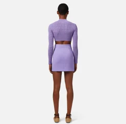 Elisabetta Franchi Top, T-Shirt & Body^Top Cropped In Viscosa Punto Traforato